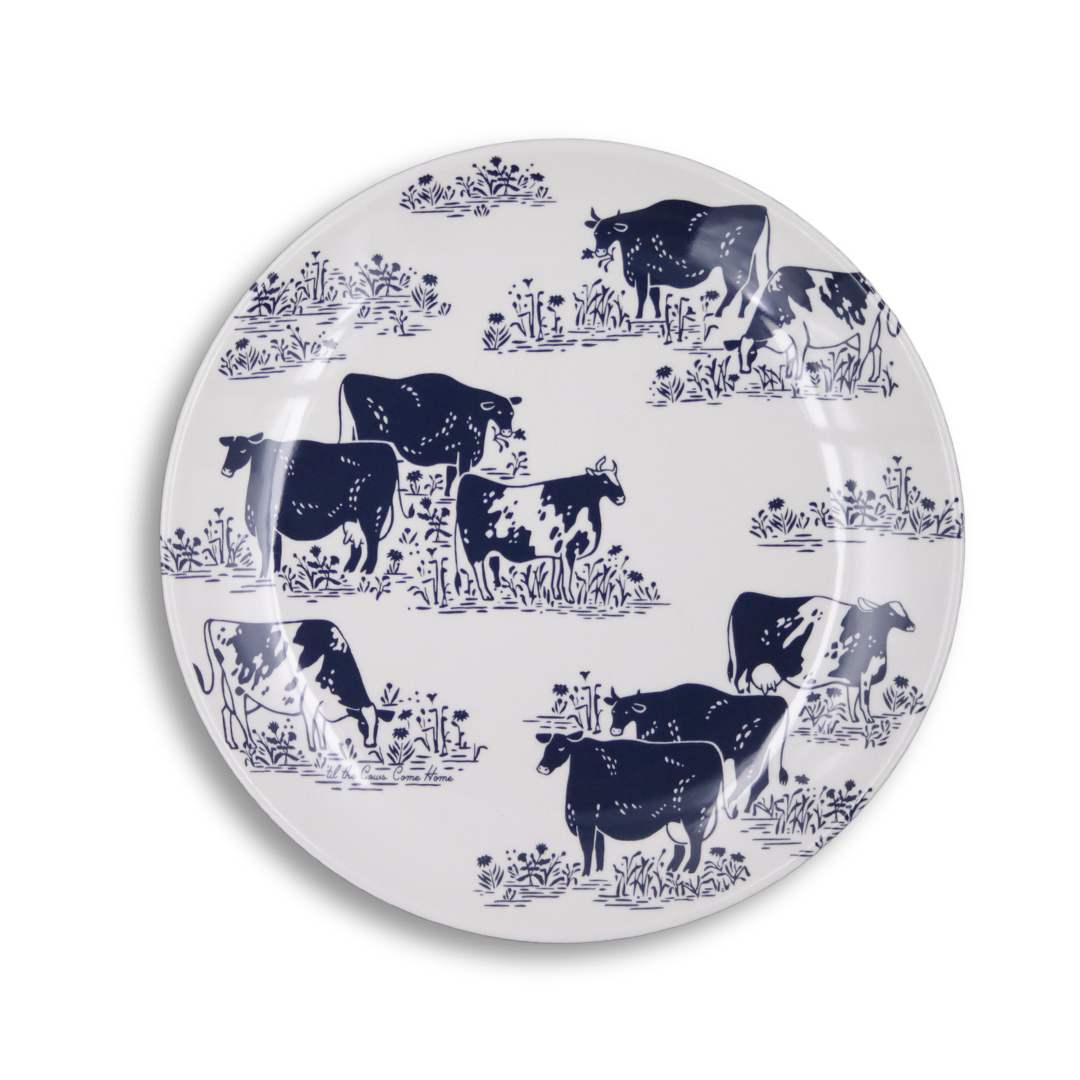'til the Cows Come Home LARGE Plate MELAMINE