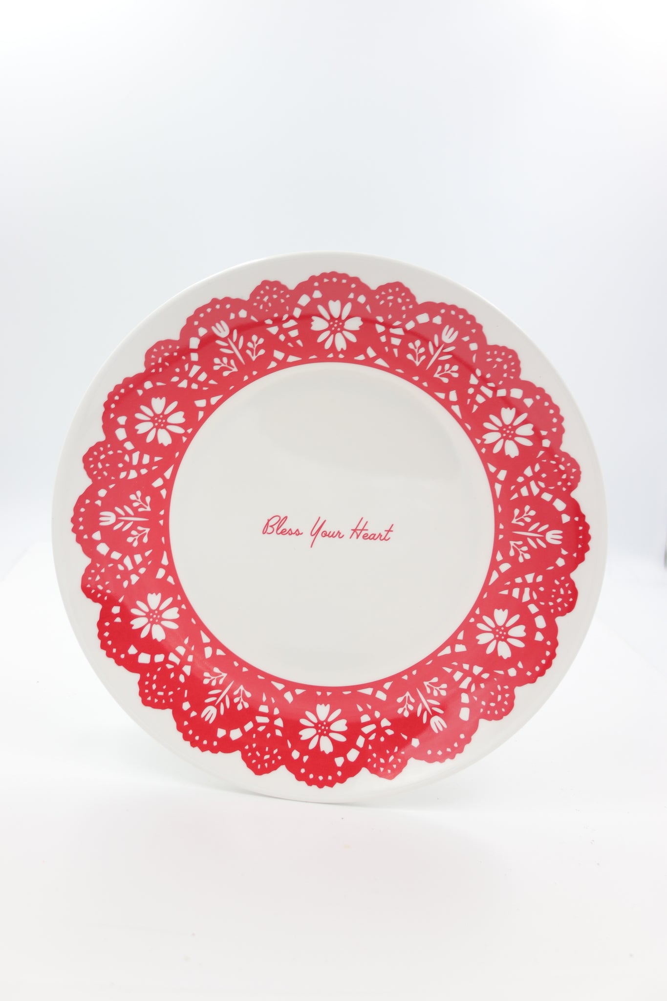 " Bless Your Heart " Large MELAMINE Dinner Plate