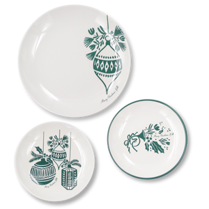 "Merry Christmas Y'all" MELAMINE Large Ornament Plates