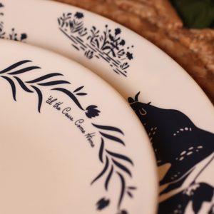 " 'til the Cows Come Home" MEDIUM Melamine Salad Plate