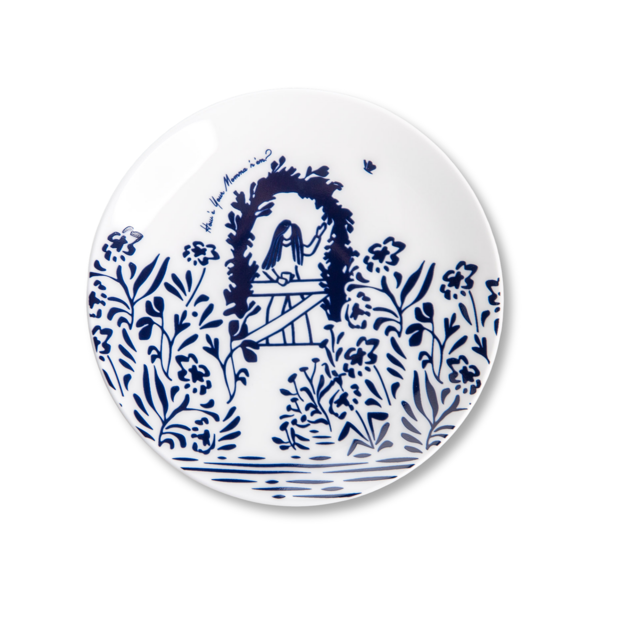 "How's Your Momma 'n 'em?" Porcelain Canapè Plate