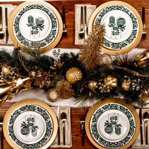 "Merry Christmas Y'all" 3-Piece Porcelain Dinnerware Set