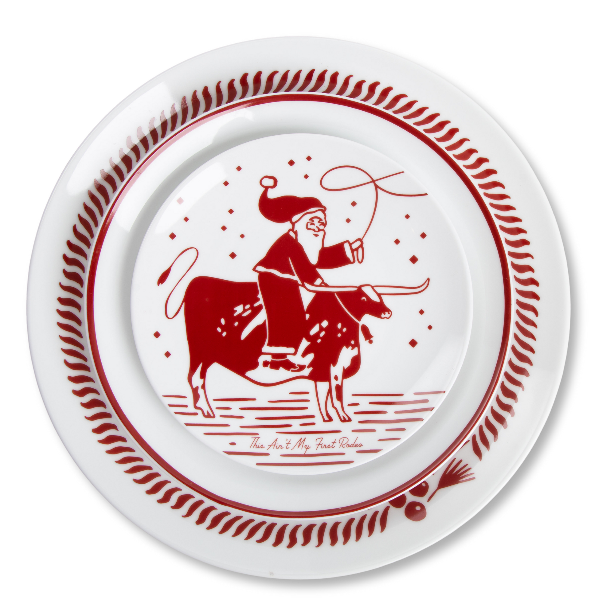 "This Ain't My First Rodeo" 3-Piece Porcelain Dinnerware Set