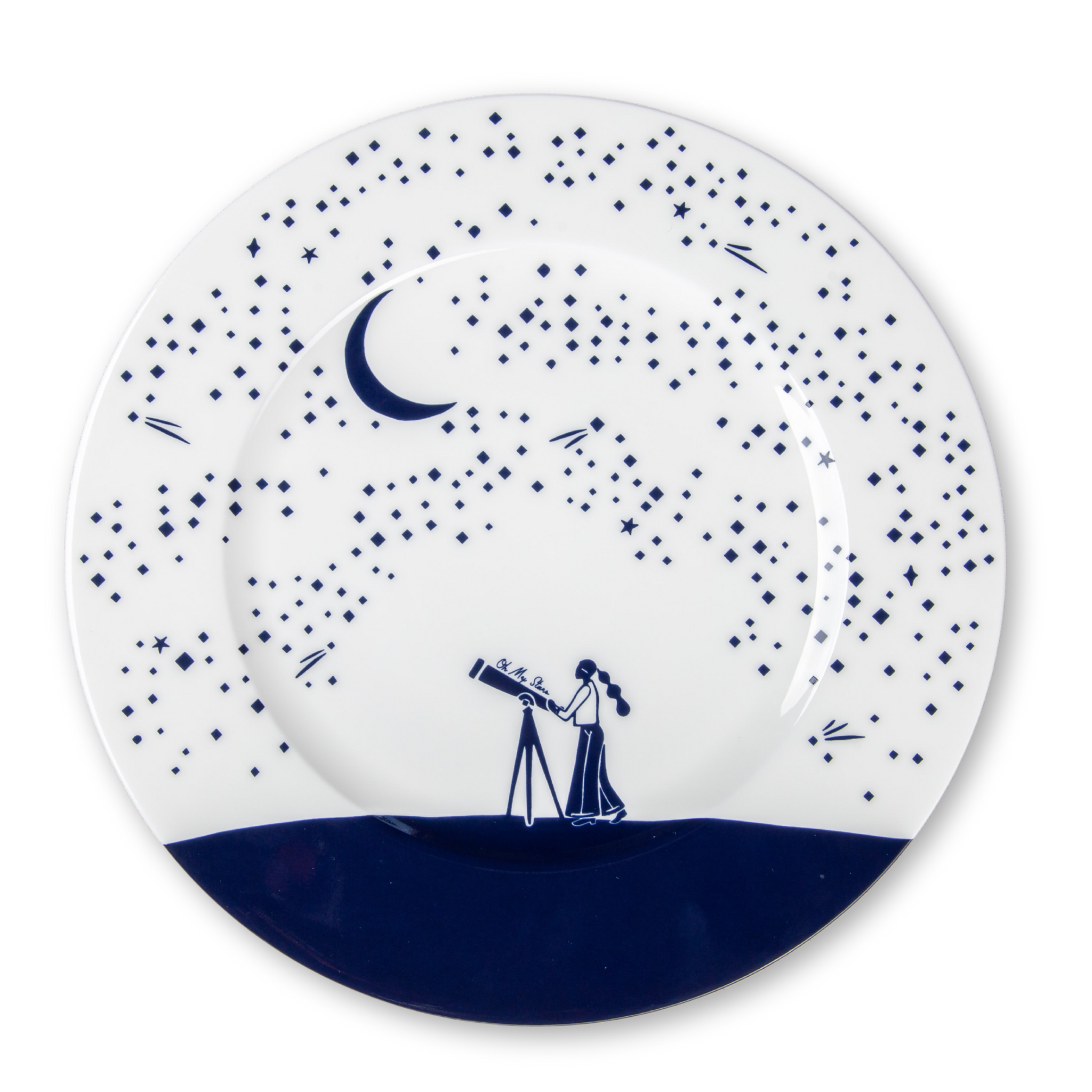 "Oh My Stars" Porcelain Dinner Plate