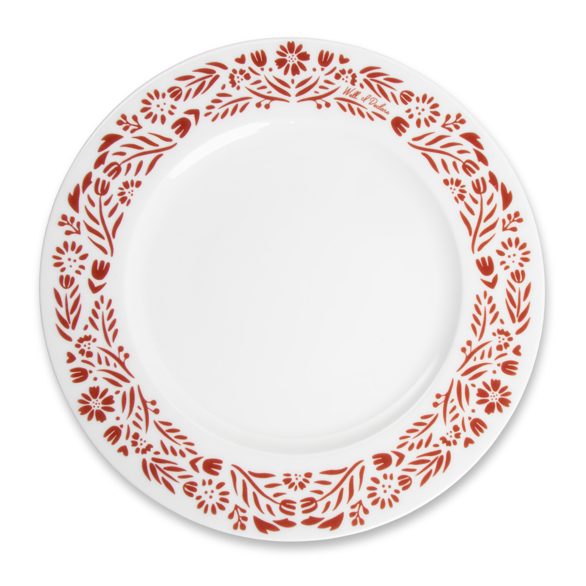 "Well, I Declare" Porcelain Dinner Plate