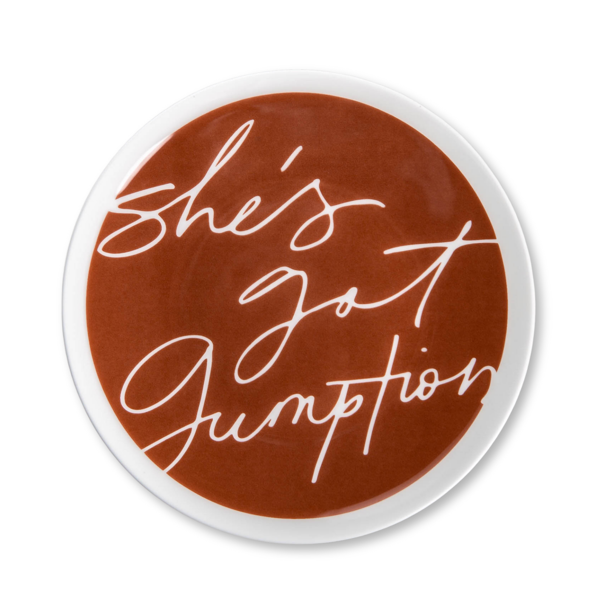 "She's Got Gumption" 3-Piece Porcelain Dinnerware Set