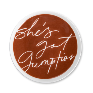 "She's Got Gumption" Porcelain Salad Plate