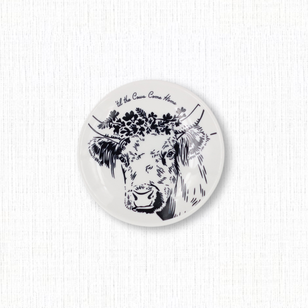 'til the Cows Come Home Butter Pat Plate